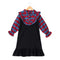 Maroon Flannel Winter Dress